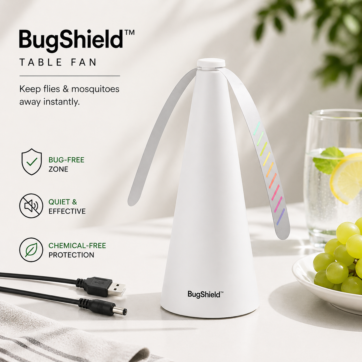 BugShield™ Table Fan