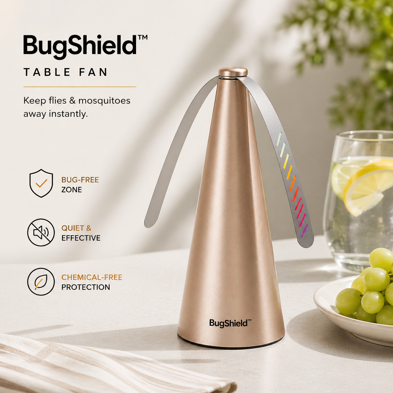 BugShield™ Table Fan